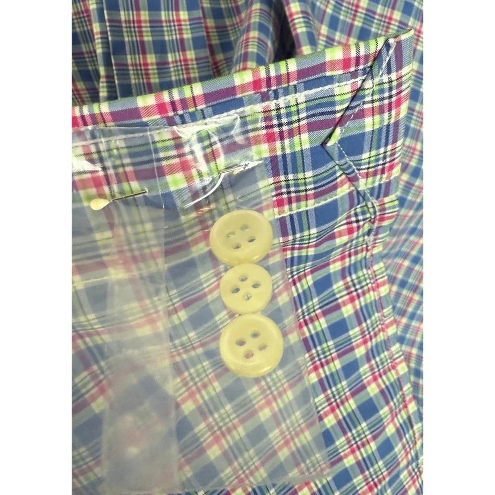 Polo Ralph Lauren Shirt Mens 3XB Big Plaid Long Sleeve Pink Blue Button Up Pony